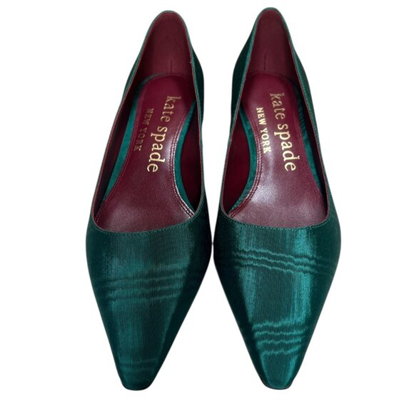NWT Kate Spade New York Mimosa Arugula Green Heels Elegant and Stylish, size 6.5 - Picture 1 of 7